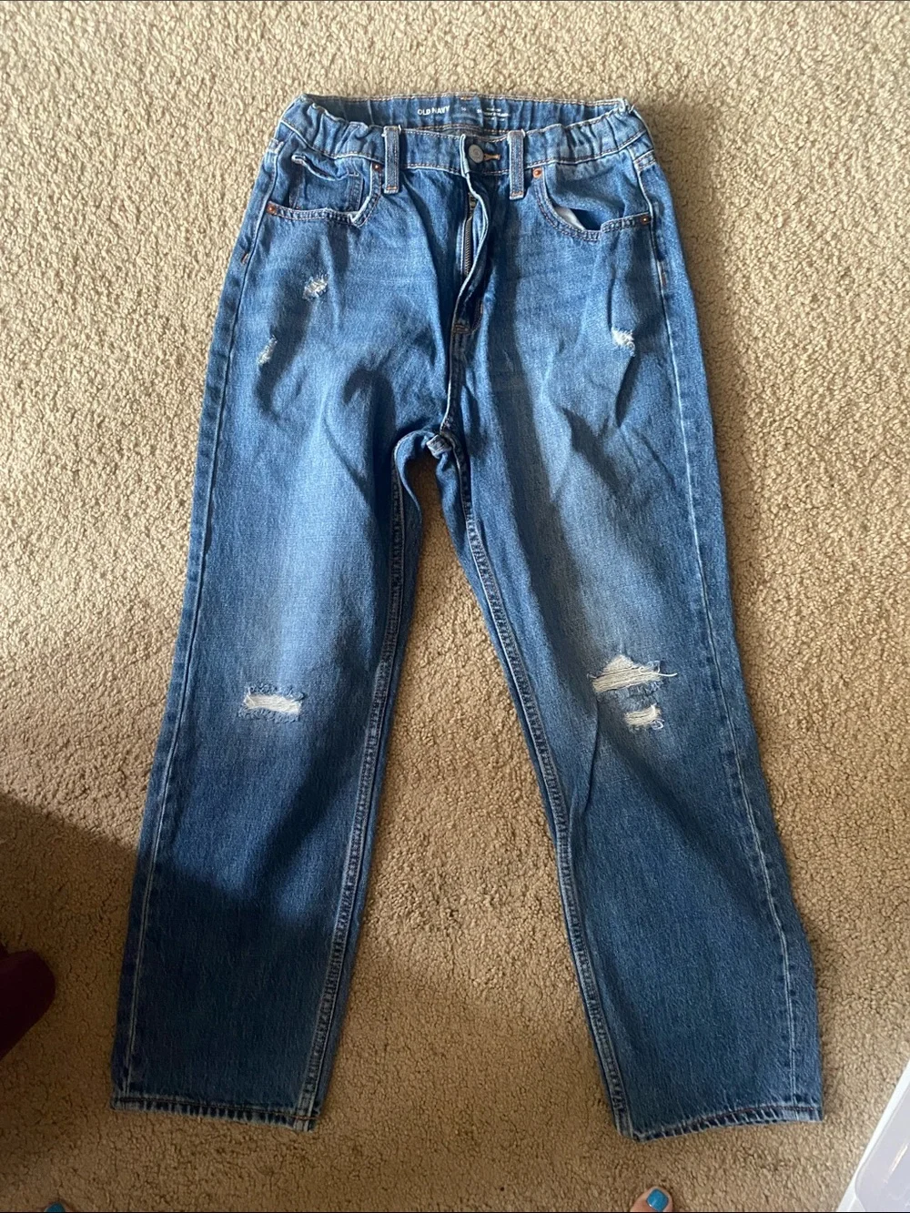 Kids Denim Jeans with Black and White Layering Tops
